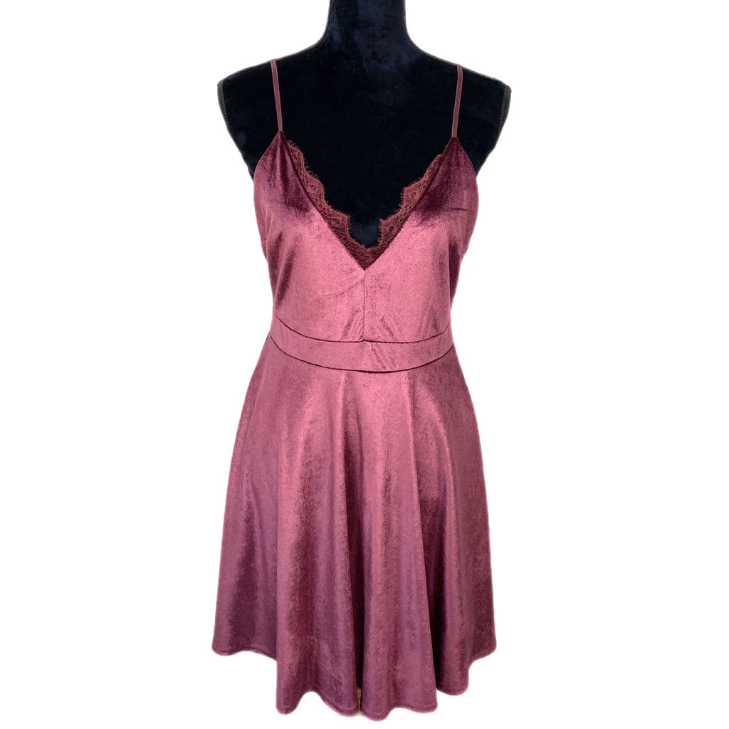 Lulus Velvet Short Slip Dress - Women's Size M