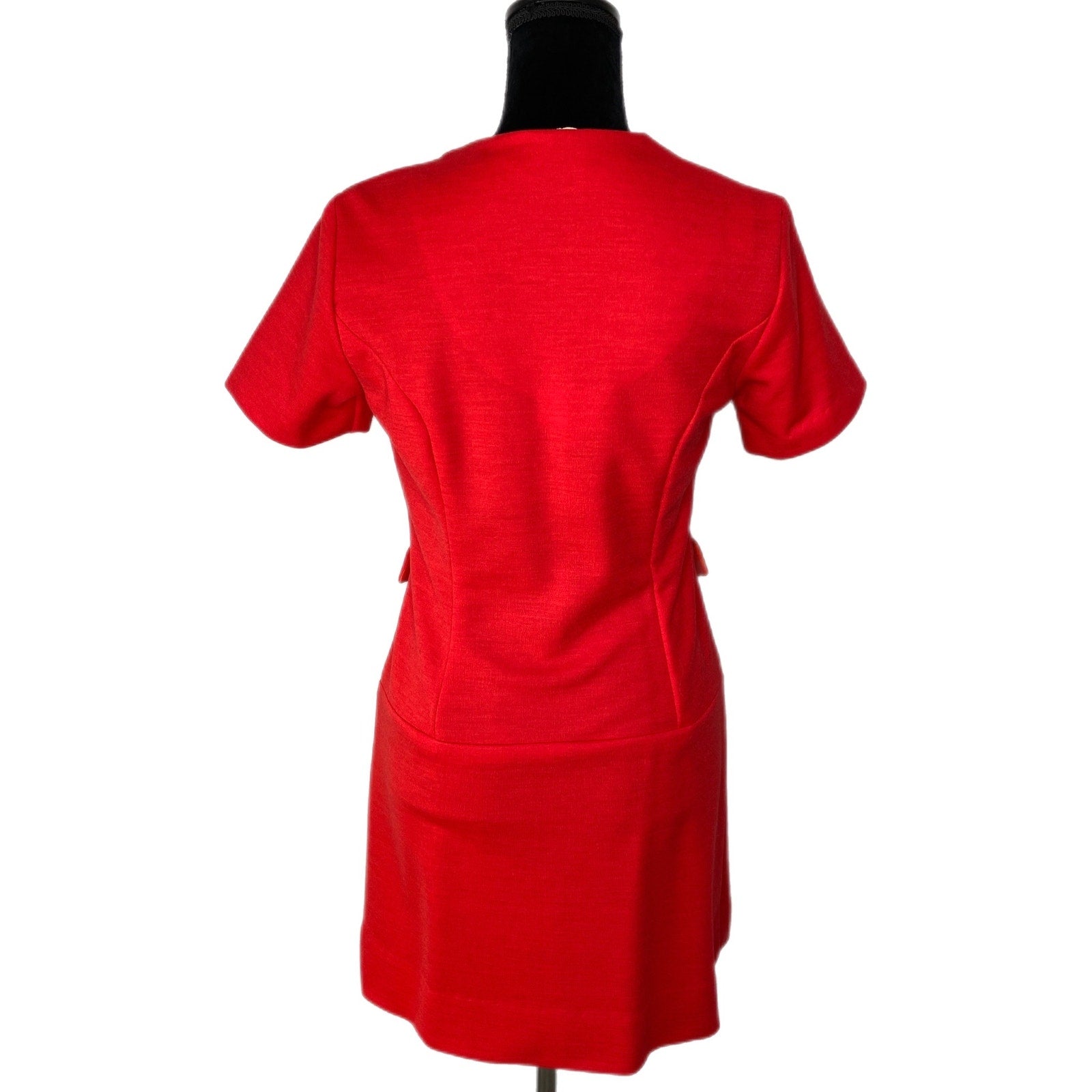 Vintage Vicky Vaughn Junior Bright Red Drop Waist Dress - Junior's Size 11