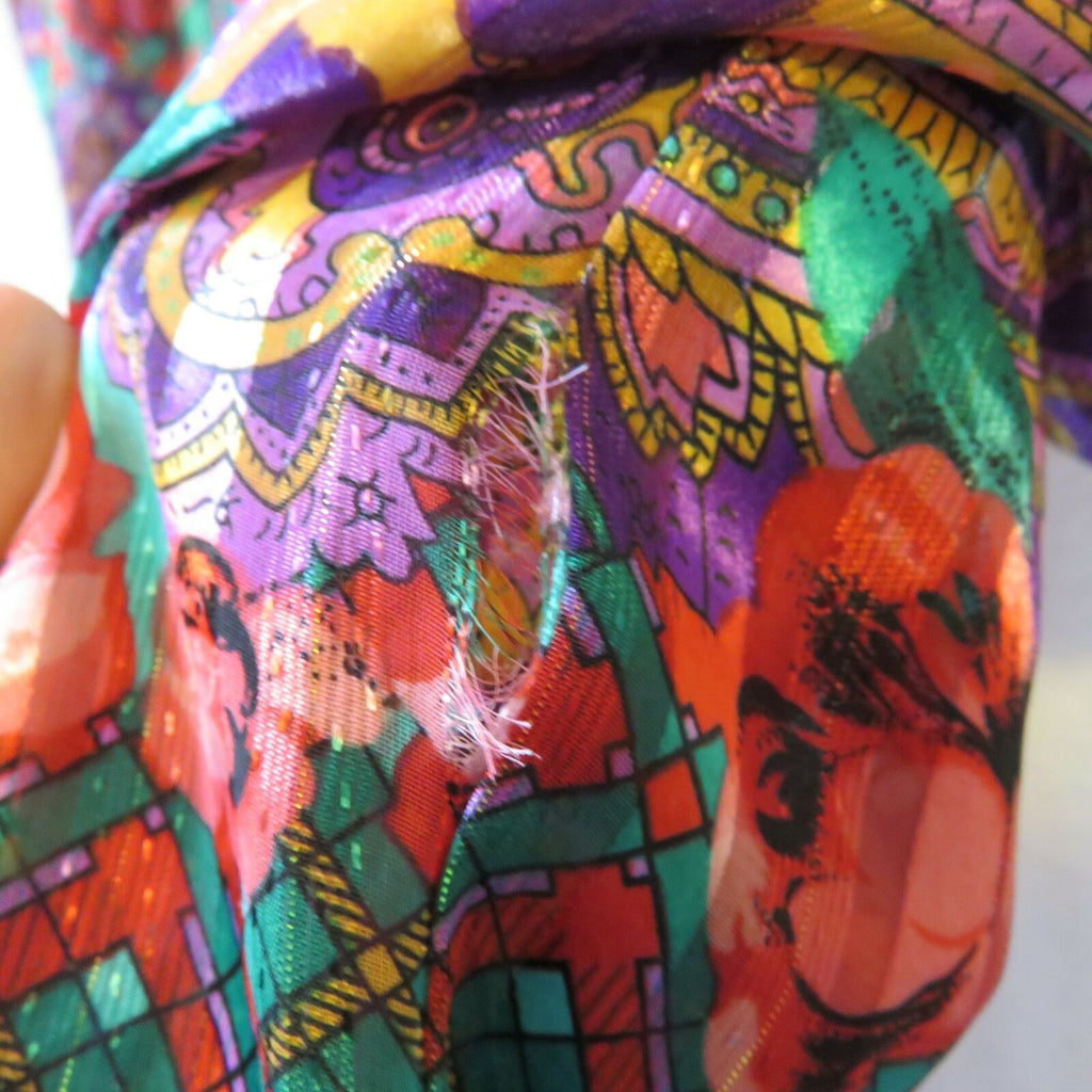 Victoria's Secret Gold Label Mixed Pattern Kimono Front Bottom Tie - Women's O/S