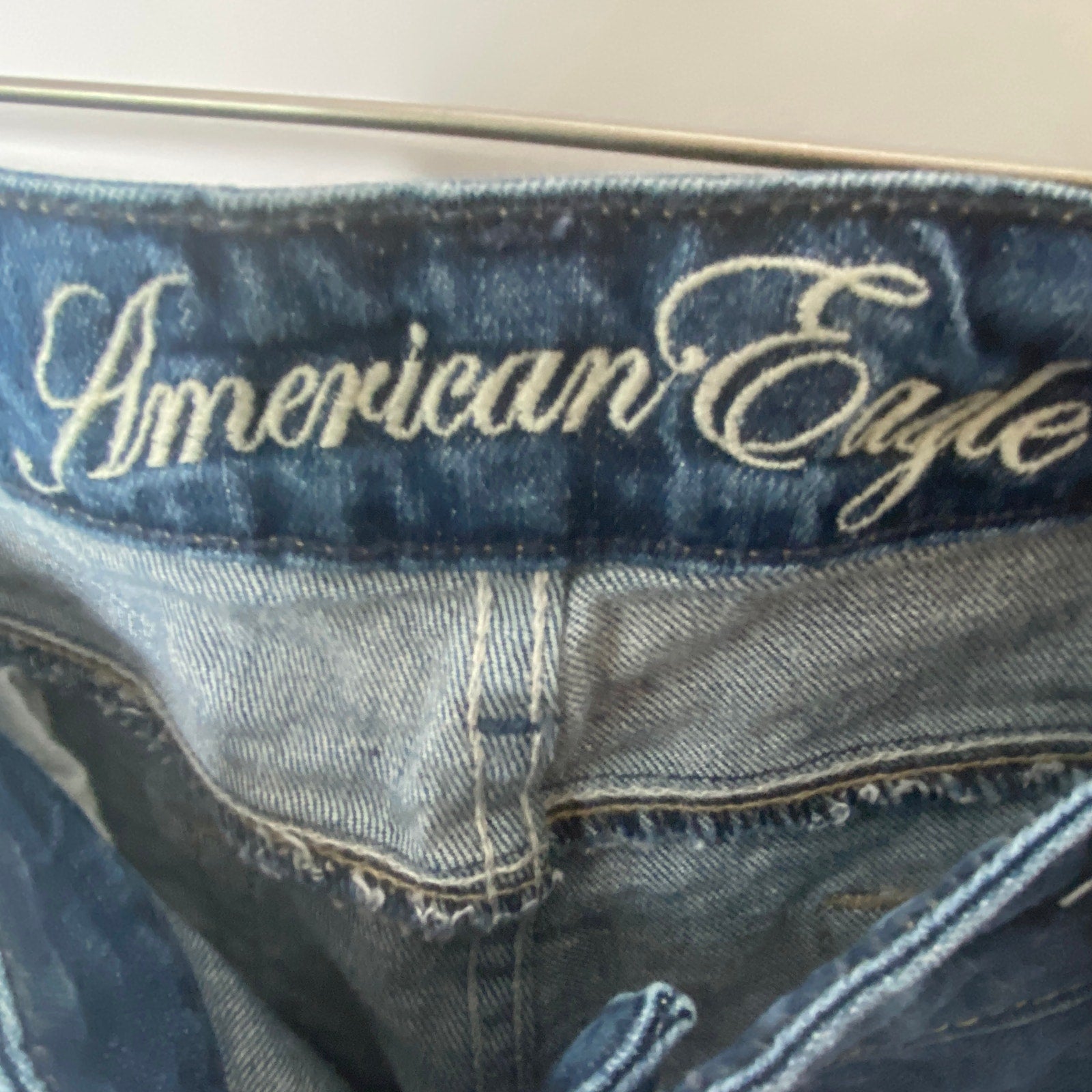 American Eagle Mid Rise Straight Leg Jeans - Women's Size 12