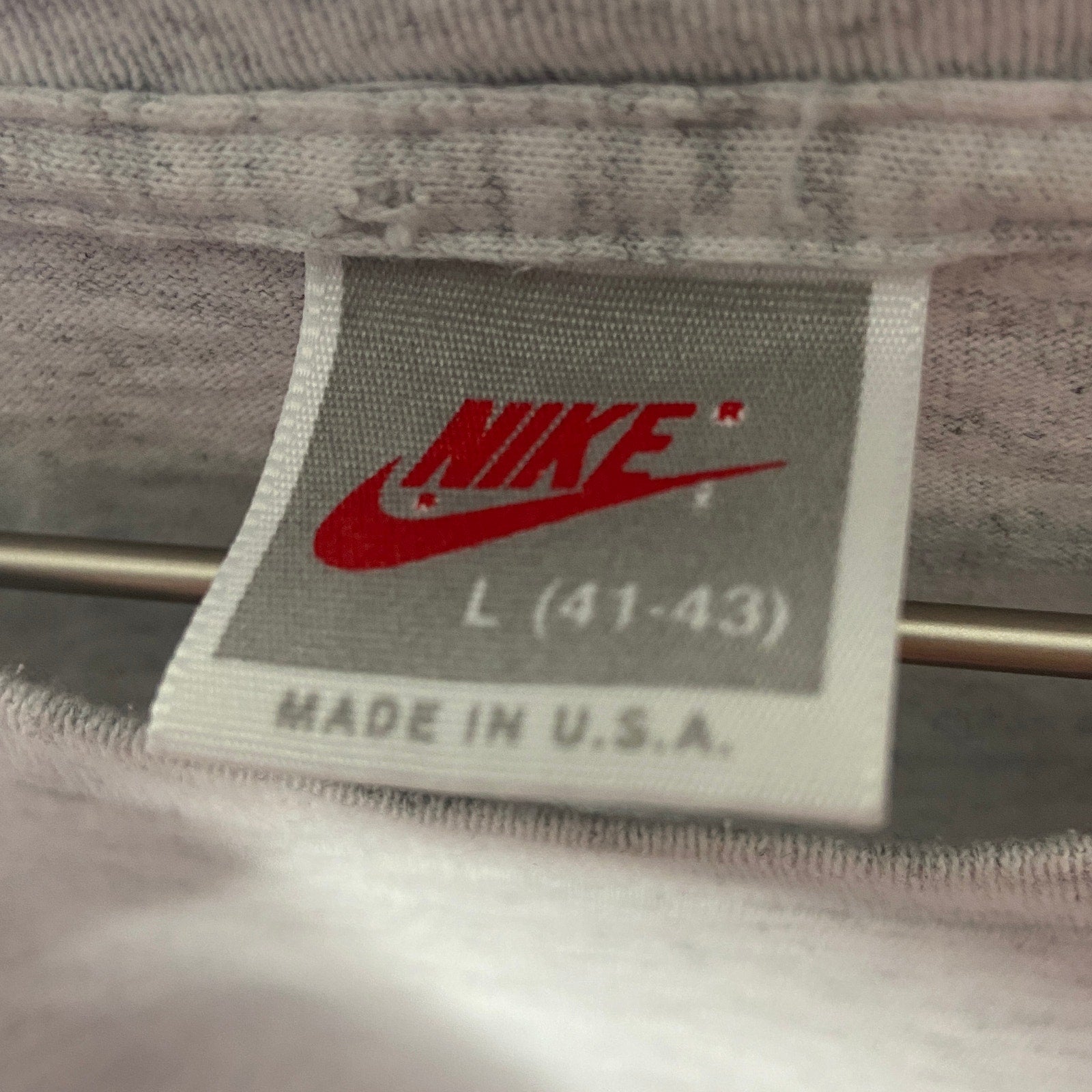 Vintage Nike Gray Tag Single Stitch Short Sleeve T Shirt - Men's Size L