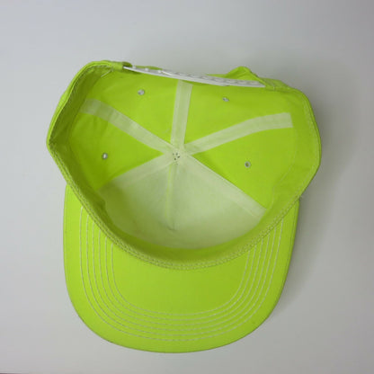 Vintage K Products Neon Yellow Big A is Hot Snapback Trucker Hat Made in USA