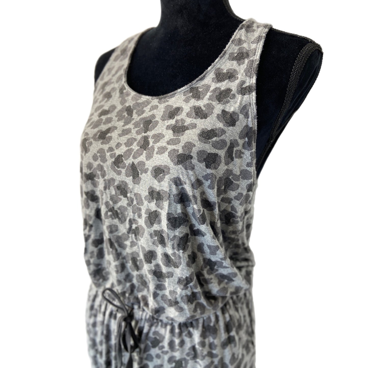 aerie Gray Animal Print Sleeveless Jumpsuit - Women's Size S