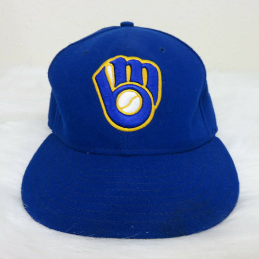 New Era Milwaukee Brewers Fitted Baseball Hat - Men's 7 1/4