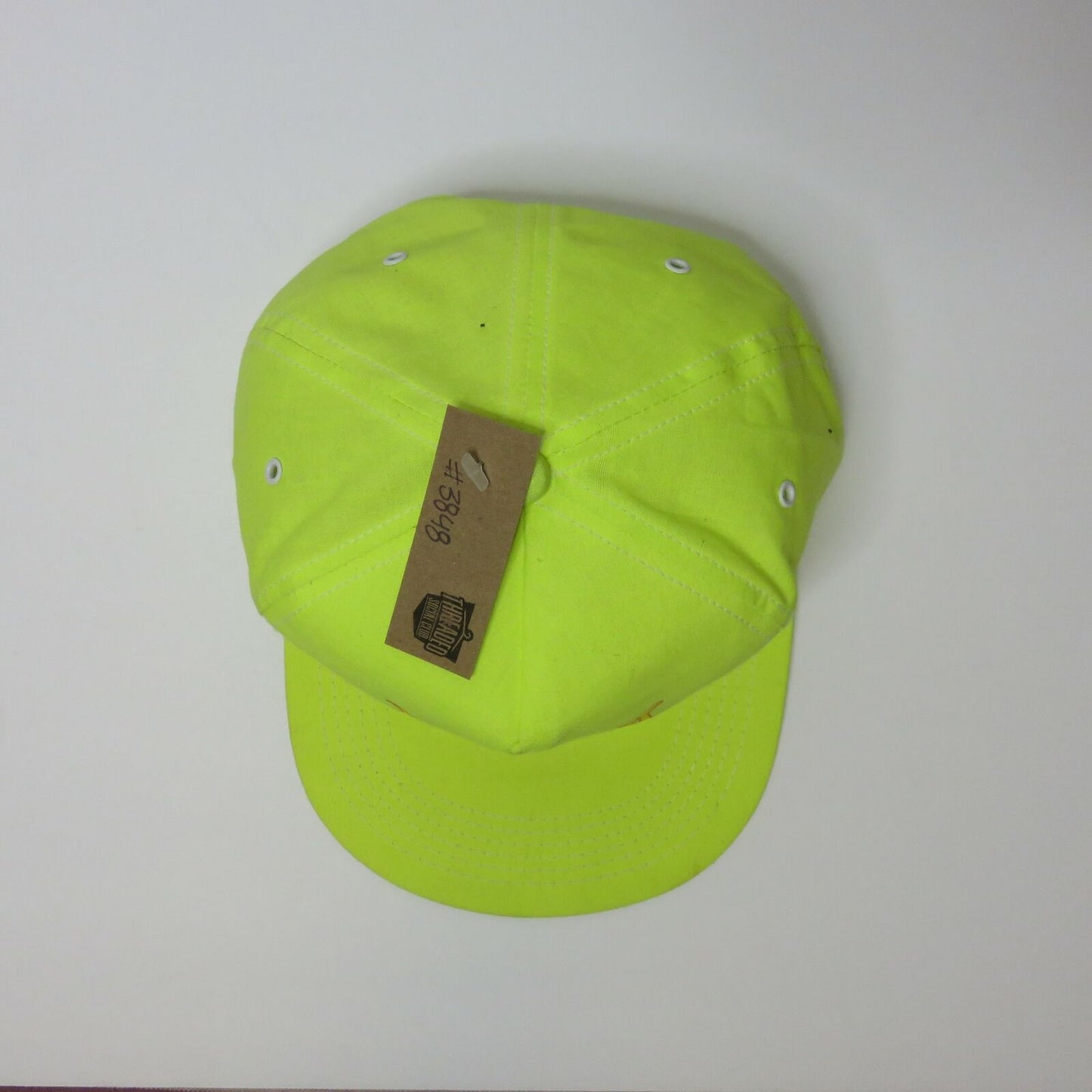 Vintage K Products Neon Yellow Big A is Hot Snapback Trucker Hat Made in USA