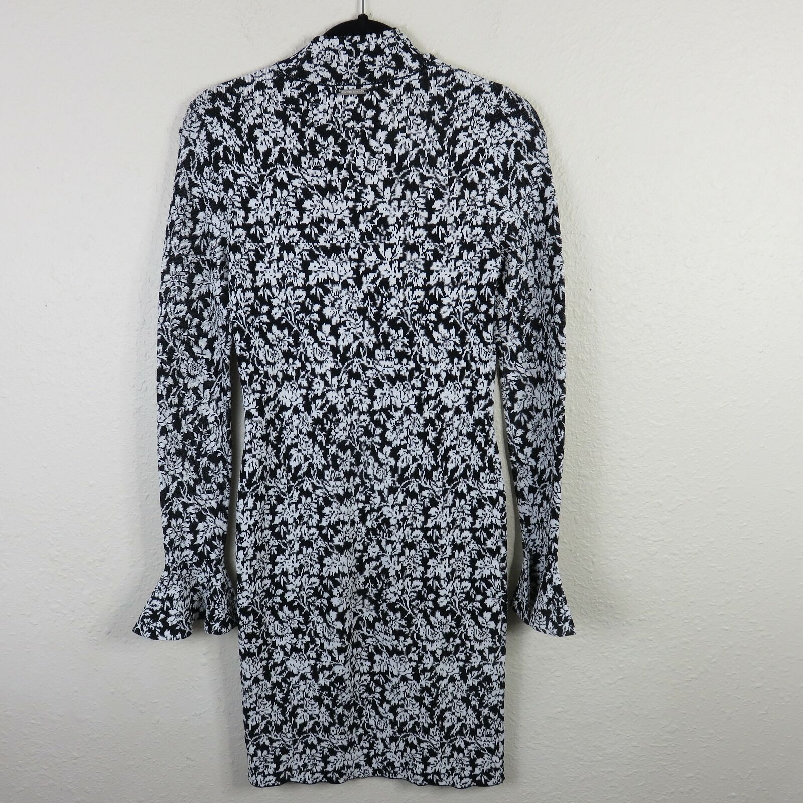 Michael Kors Bodycon Black and White Pattern Dress - Women's Small