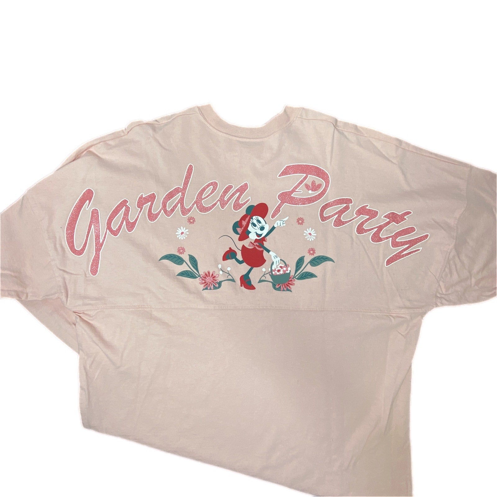 Disney Spirit Jersey Garden Party Minnie Mouse Long Sleeve T Shirt - Women's e M