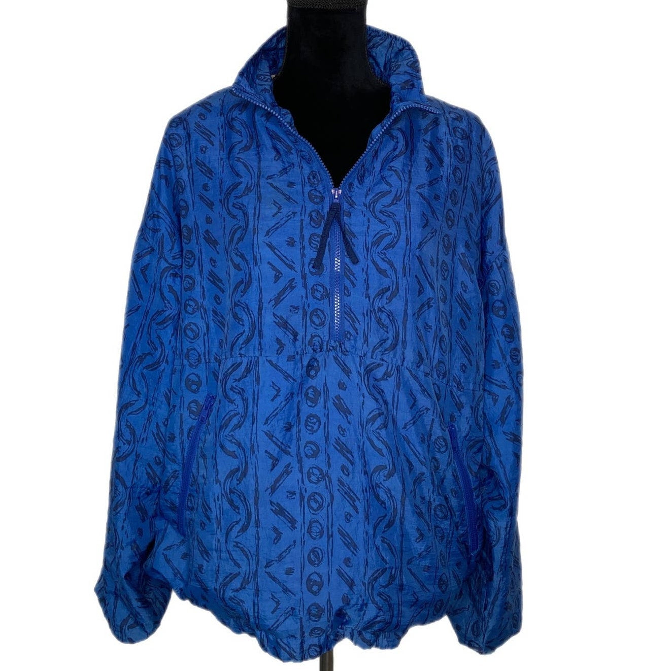 Vintage Cheetah 90's Half Zip Pullover Windbreaker - Men's Size Medium