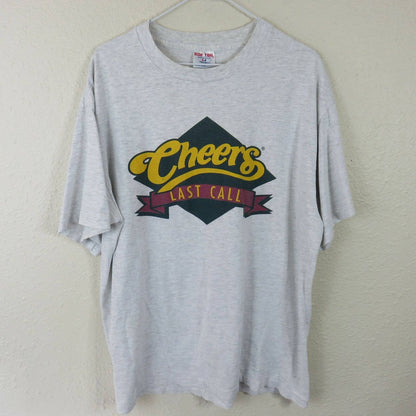 Vintage Single Stitch Cheers TV Show Last Call T Shirt - Adult XL