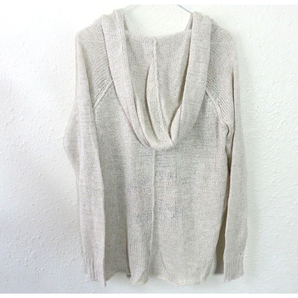 Moth Loose Knit Printed Hooded Sweater - Women's Small