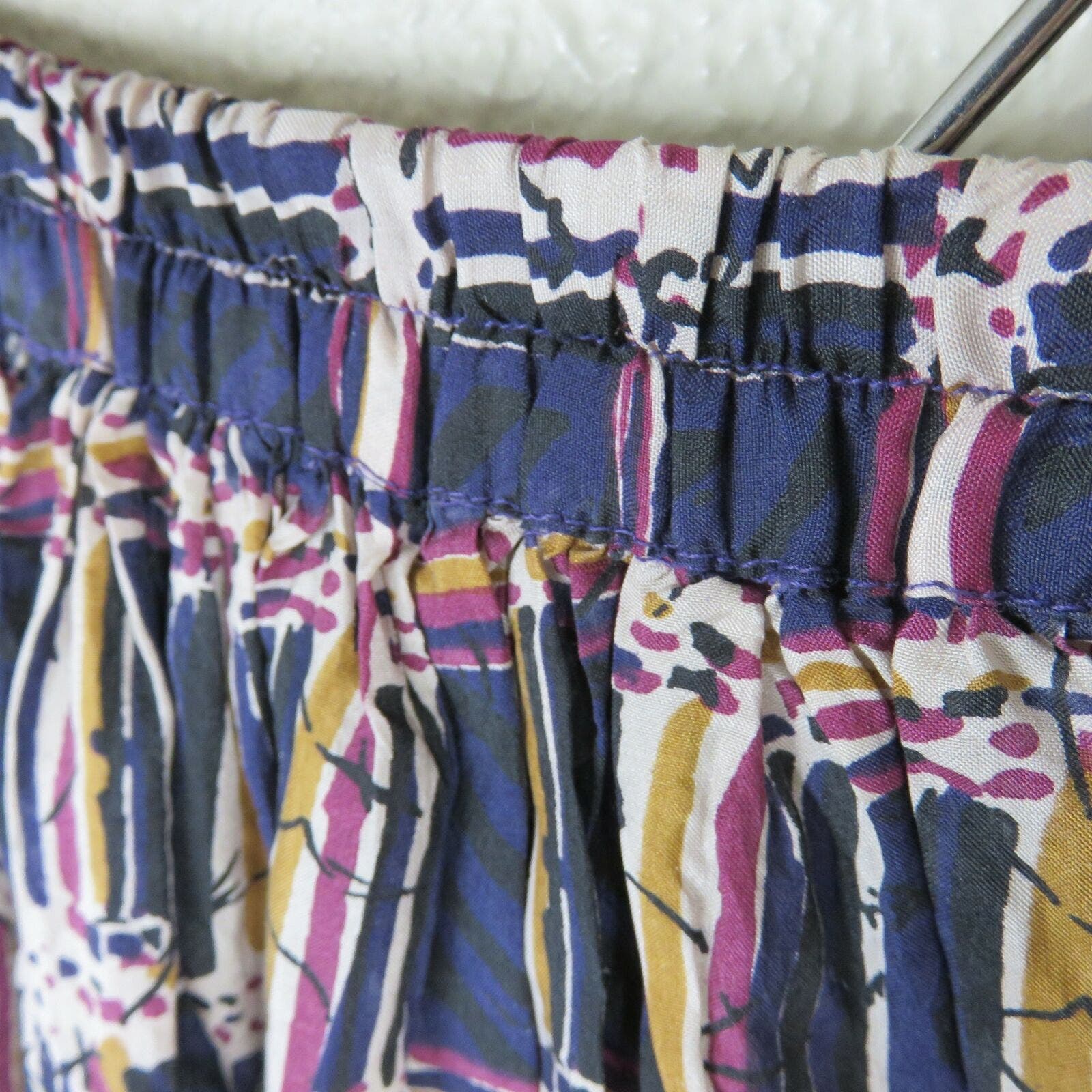 Vintage Silk Patterned Skirt - Women's M