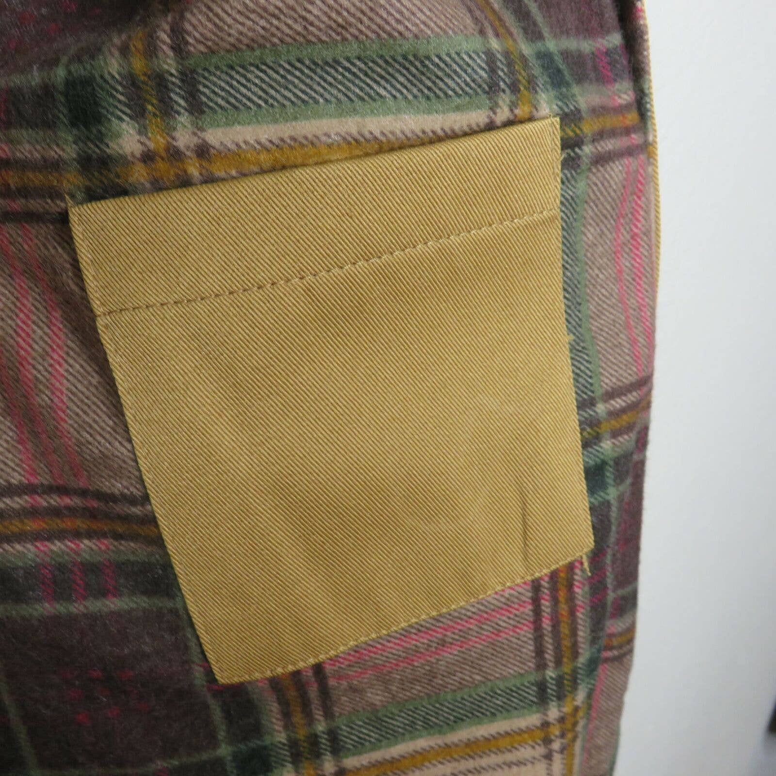 Vintage Flannel Lined Camel Colored Shacket - Men's Medium