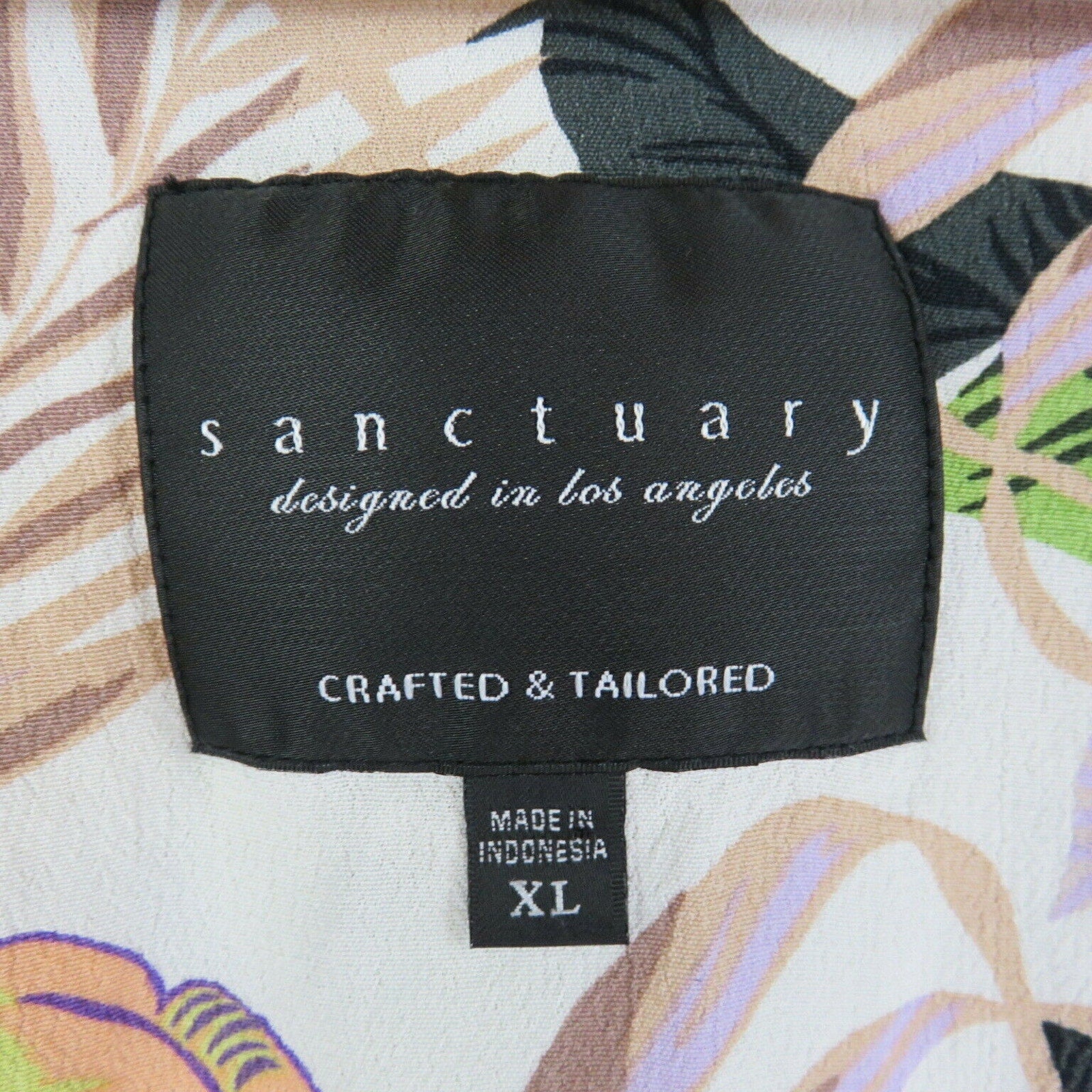 Sanctuary Wild Flower Tropical Print Lightweight Jacket Blazer - Women's XL