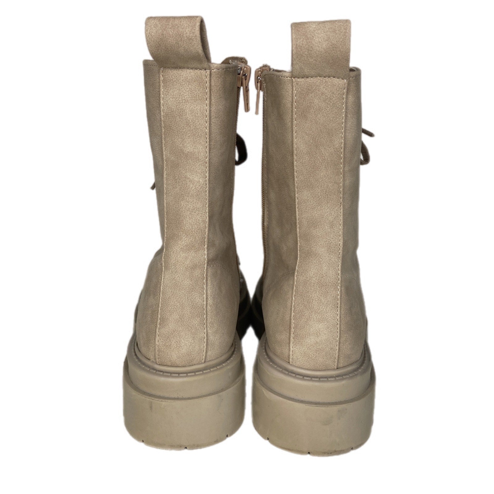 Dolce Vita Flume Tan Chunky Combat Boots - Women's Size 10