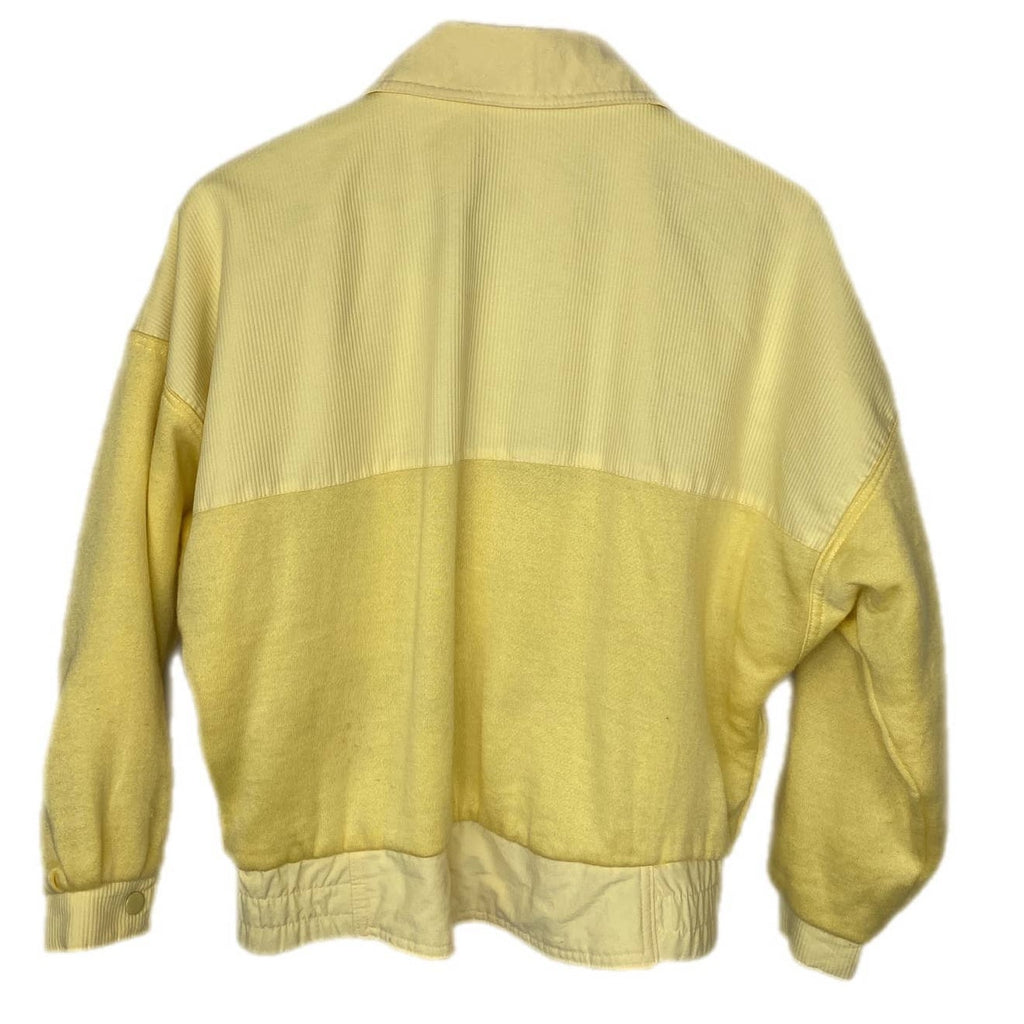 Vintage Reversible Yellow 90's Patterned Jacket - Women's Size S