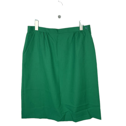 Vintage Green A Line Below The Knee Polyester Skirt NWT - Women's Size 20