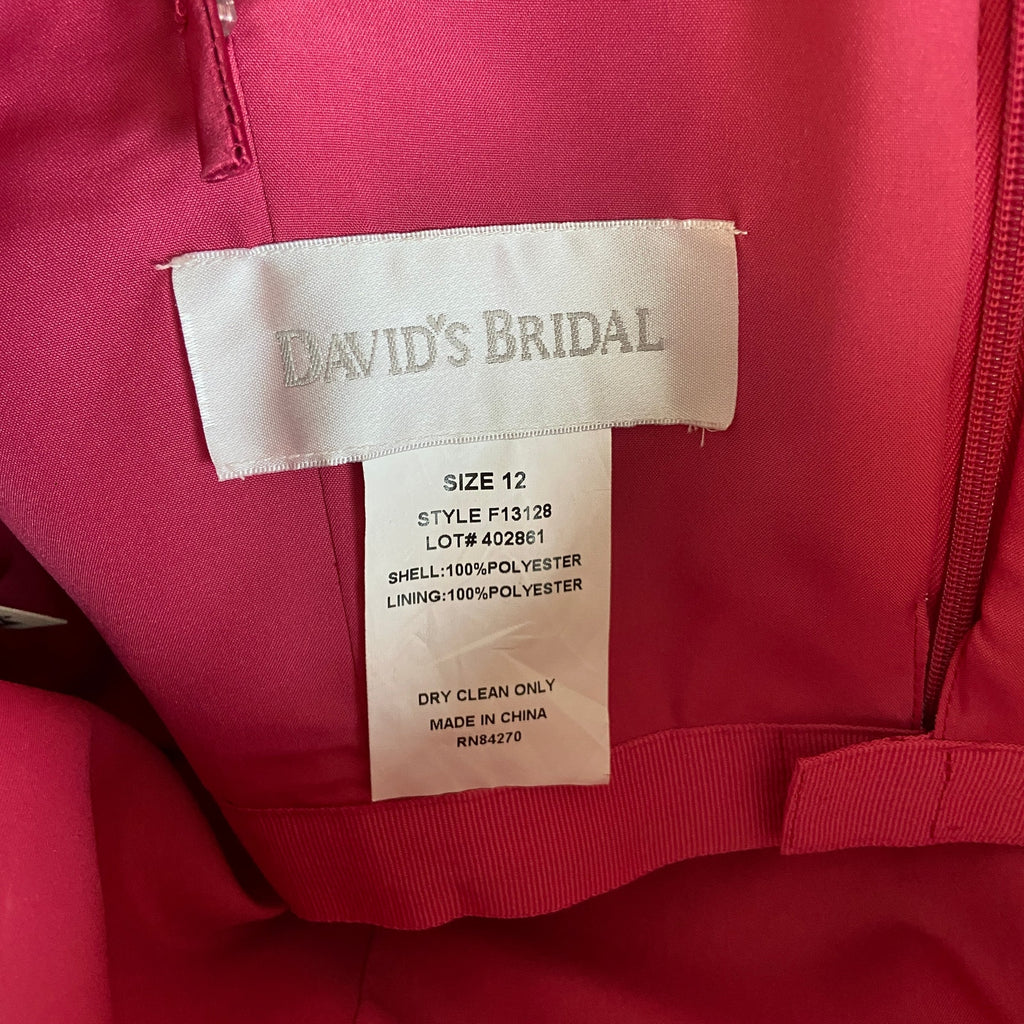 Pink Beaded Bodice Short Formal Prom Dress - Women's Size 12