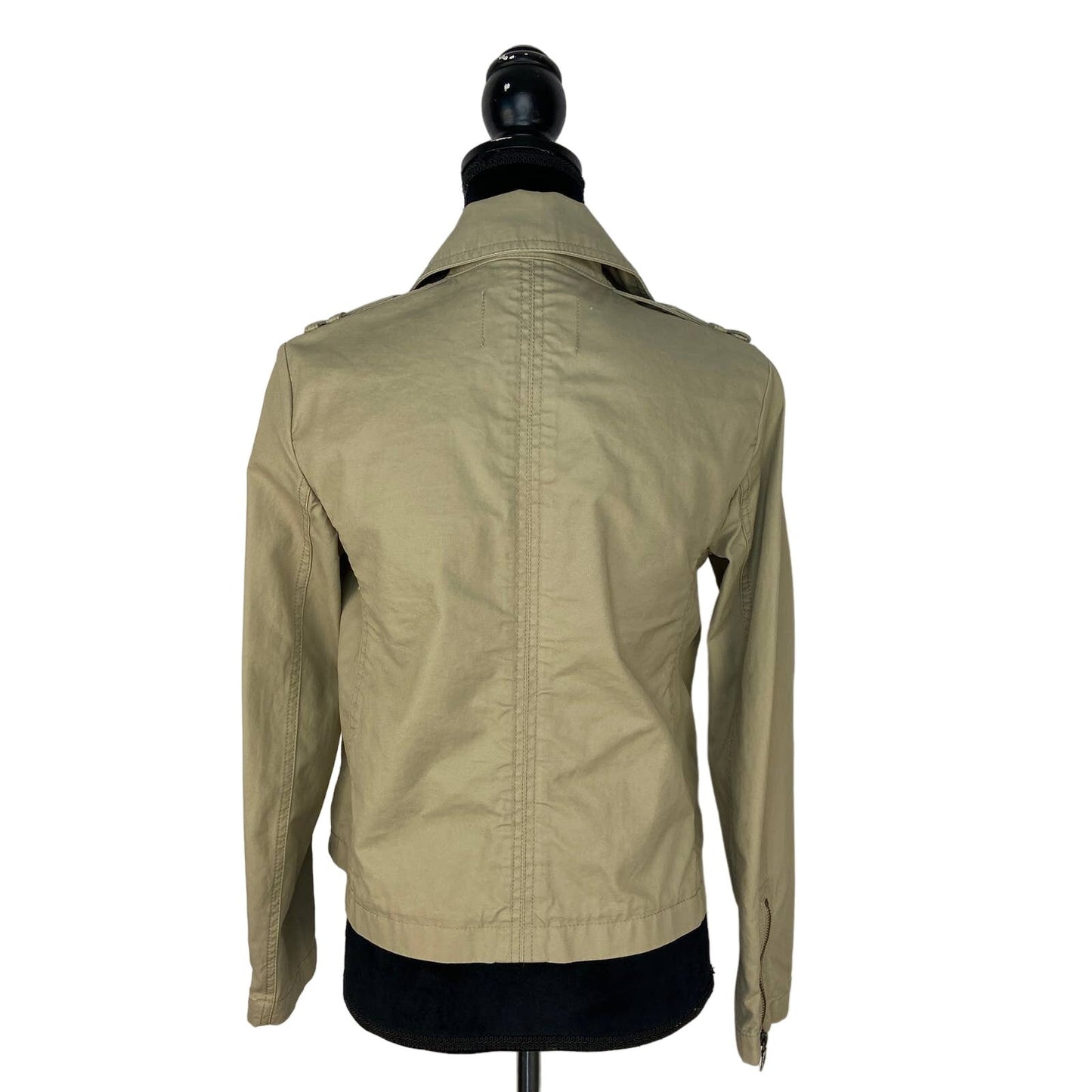 Banana Republic Khaki Moto Jacket - Women's XS