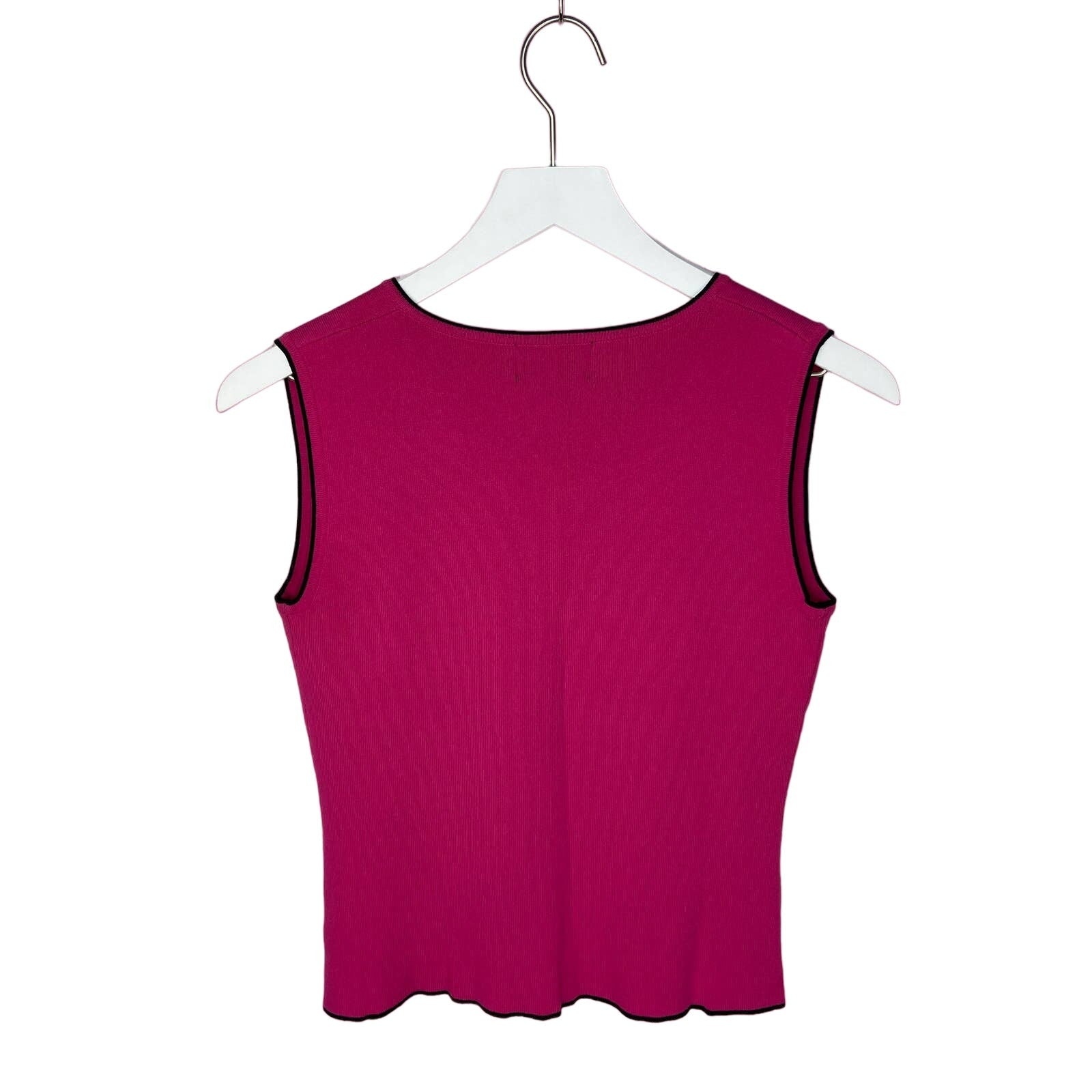 Pink Barbiecore Stretchy Sleeveless Knit Tank Top - Women's Size XL
