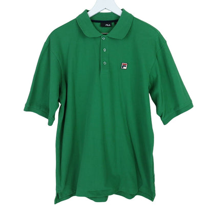 Fila Preppy Green Small Patch Logo Polo Short Sleeve Shirt - Men's XL