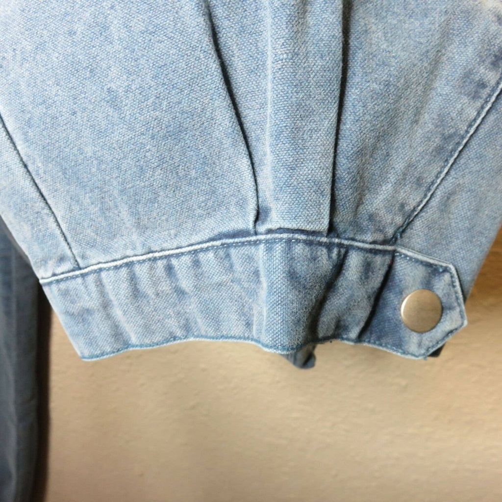 Eastern Mountain Sports Denim Hiking Pants Button Peg Cuffs Women's Size 12