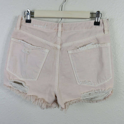 J Brand Button Fly Distressed Jean Shorts - Women's Size 28