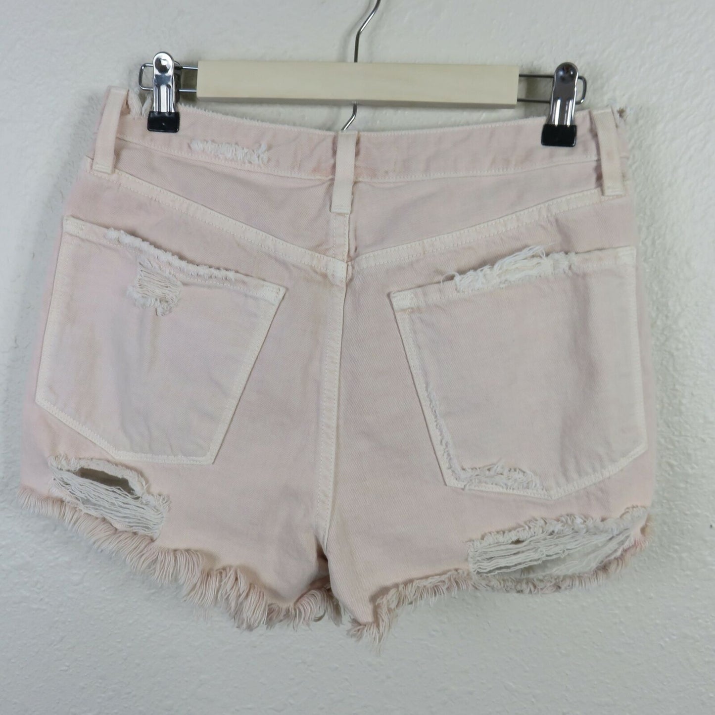 J Brand Button Fly Distressed Jean Shorts - Women's Size 28