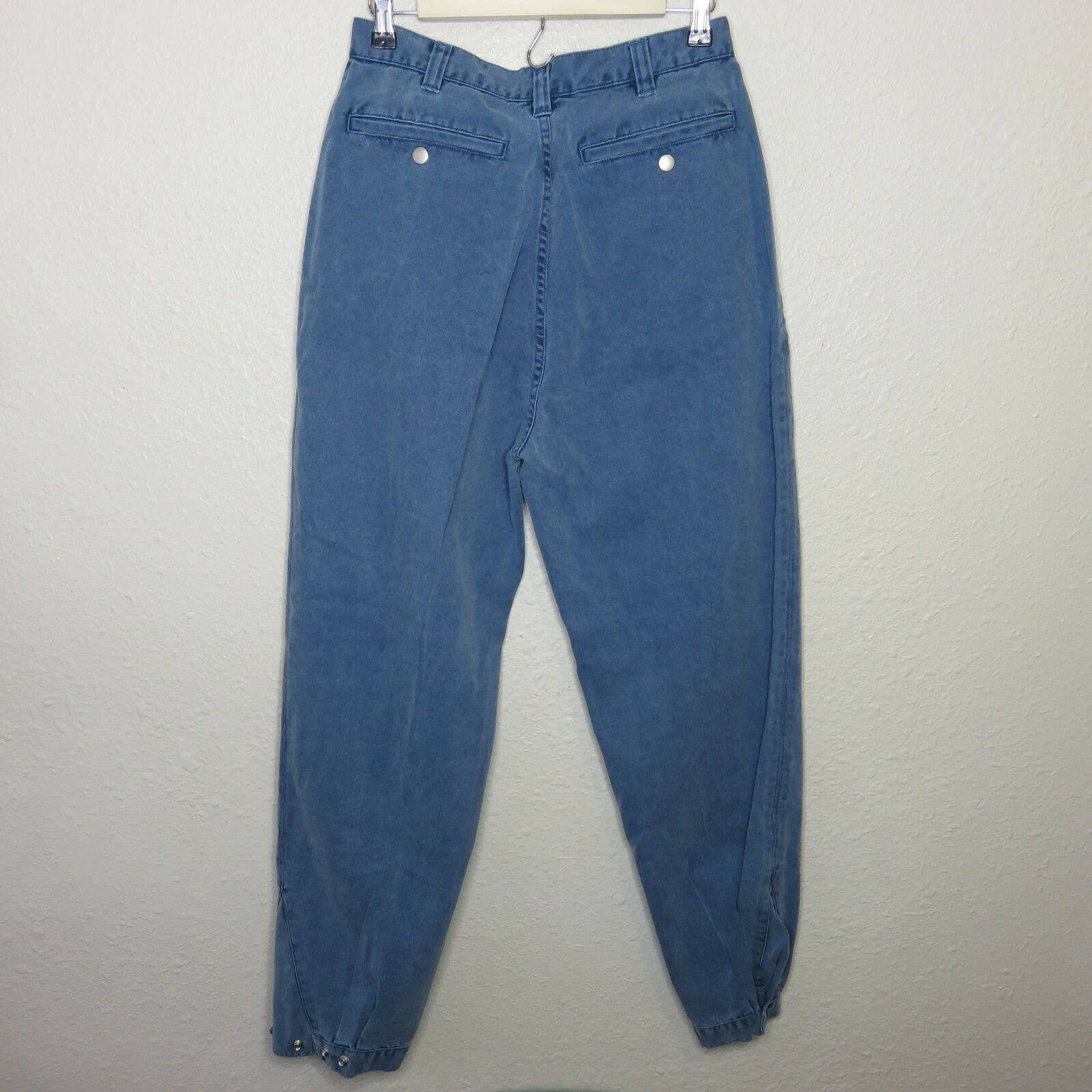 Eastern Mountain Sports Denim Hiking Pants Button Peg Cuffs Women's Size 12