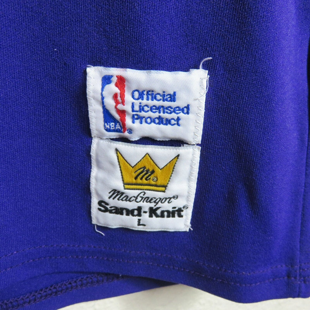 Vintage Sand Knit Magic Johnson #32 Lakers Jersey - Men's L