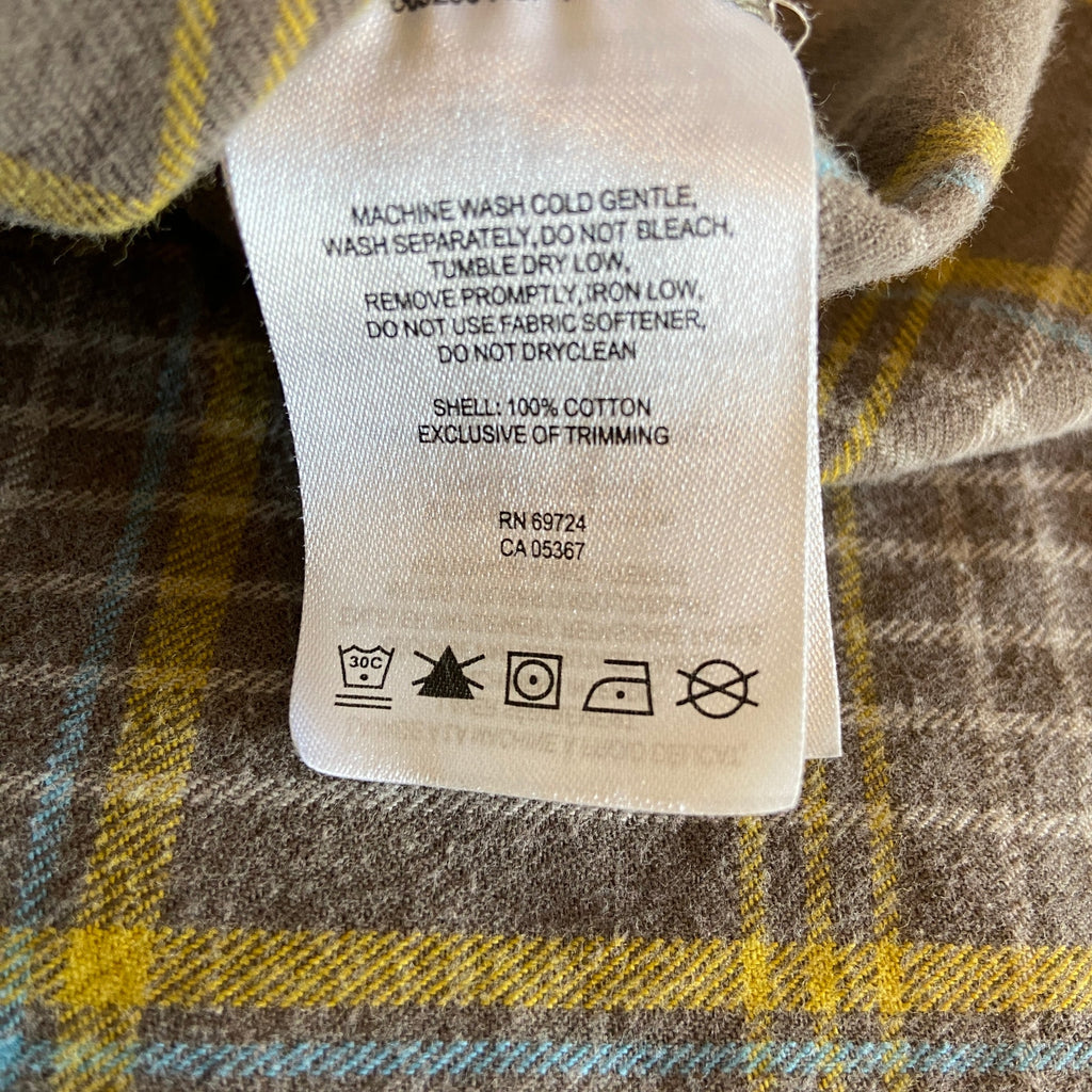 Columbia Light Brown Plaid Omni-wick Flannel Shirt - Men's Size M