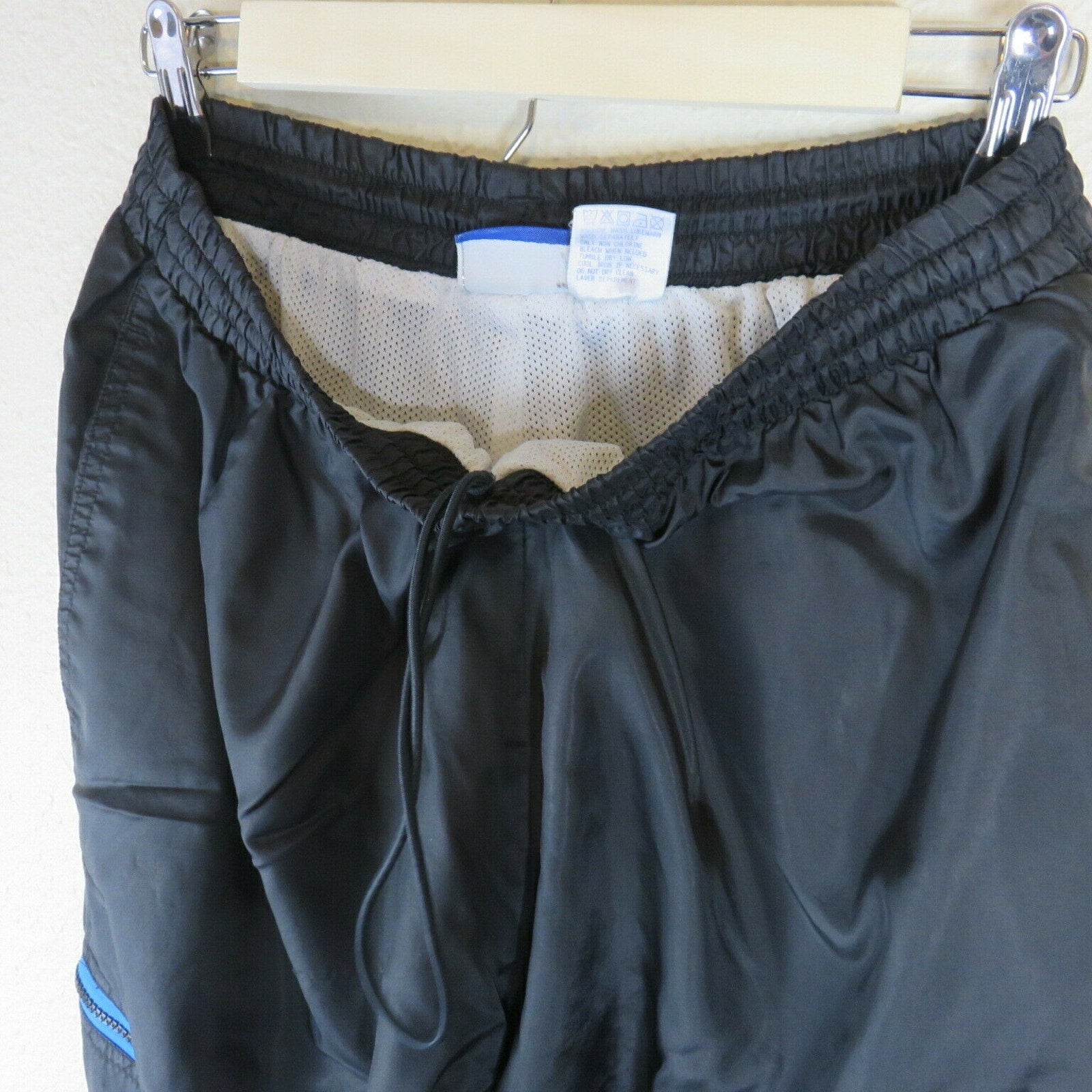 Vintage Reebok Black Cargo Style Track Pants - Women's Large