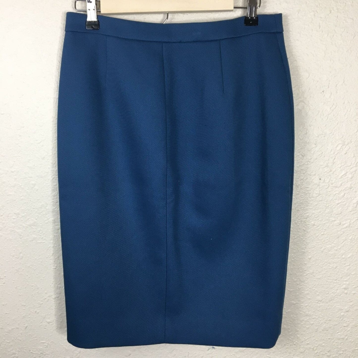 J. Crew Teal Office Wear Pencil Skirt Zipper Detail - Women's 4