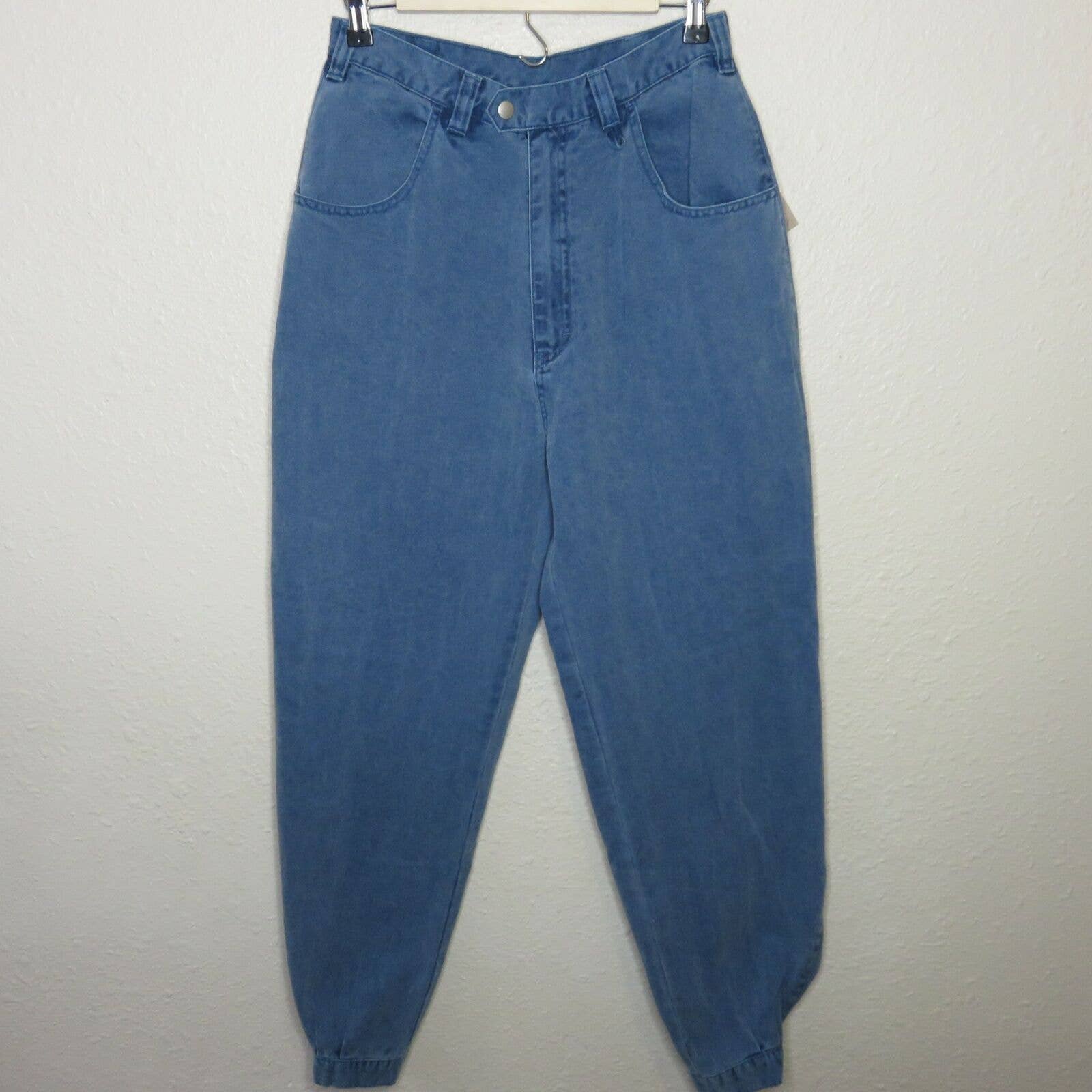 Eastern Mountain Sports Denim Hiking Pants Button Peg Cuffs Women's Size 12