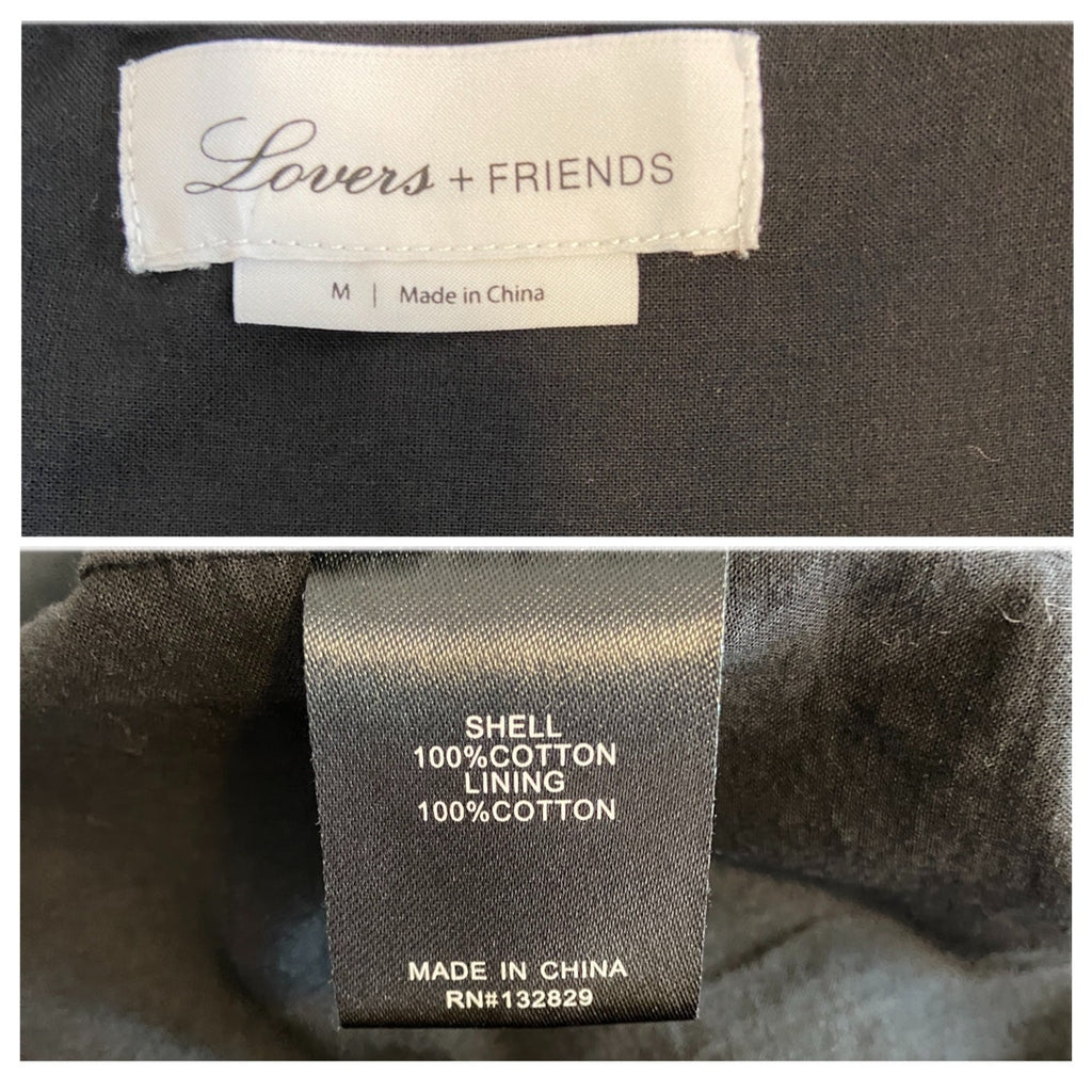 Lovers + Friends Black Ruffled Sundress - Women's Size M