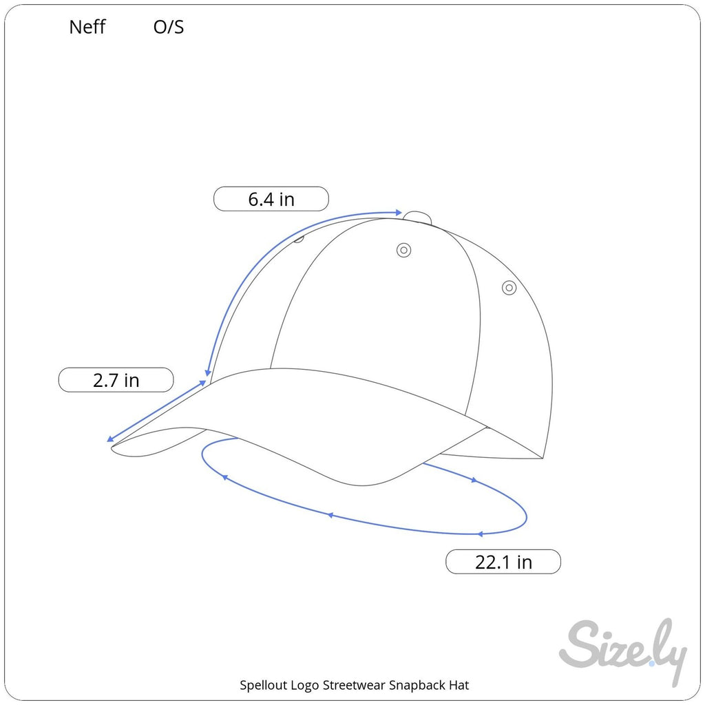 Neff Spellout Logo Black + Red Snapback Hat