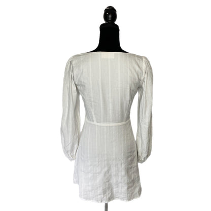 Capulet Dolly Button Down White Petite Eyelet Dress - Women's Size XS