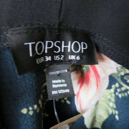 Topshop Floral Wrap Slip Dress - Women's Size 2