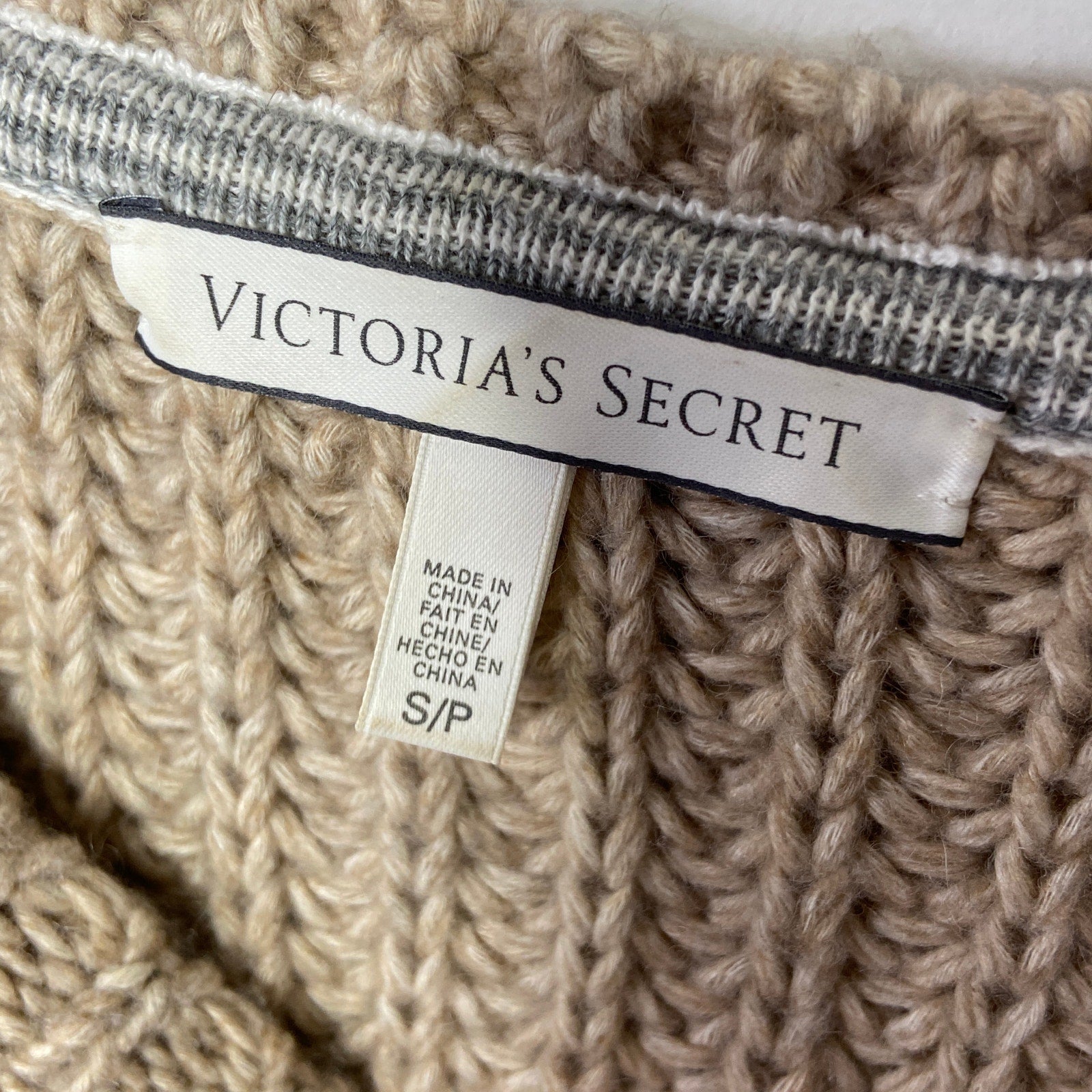 Victoria's Secret Oversized Crop Short Sleeve Slouchy Sweater - Women's  Small