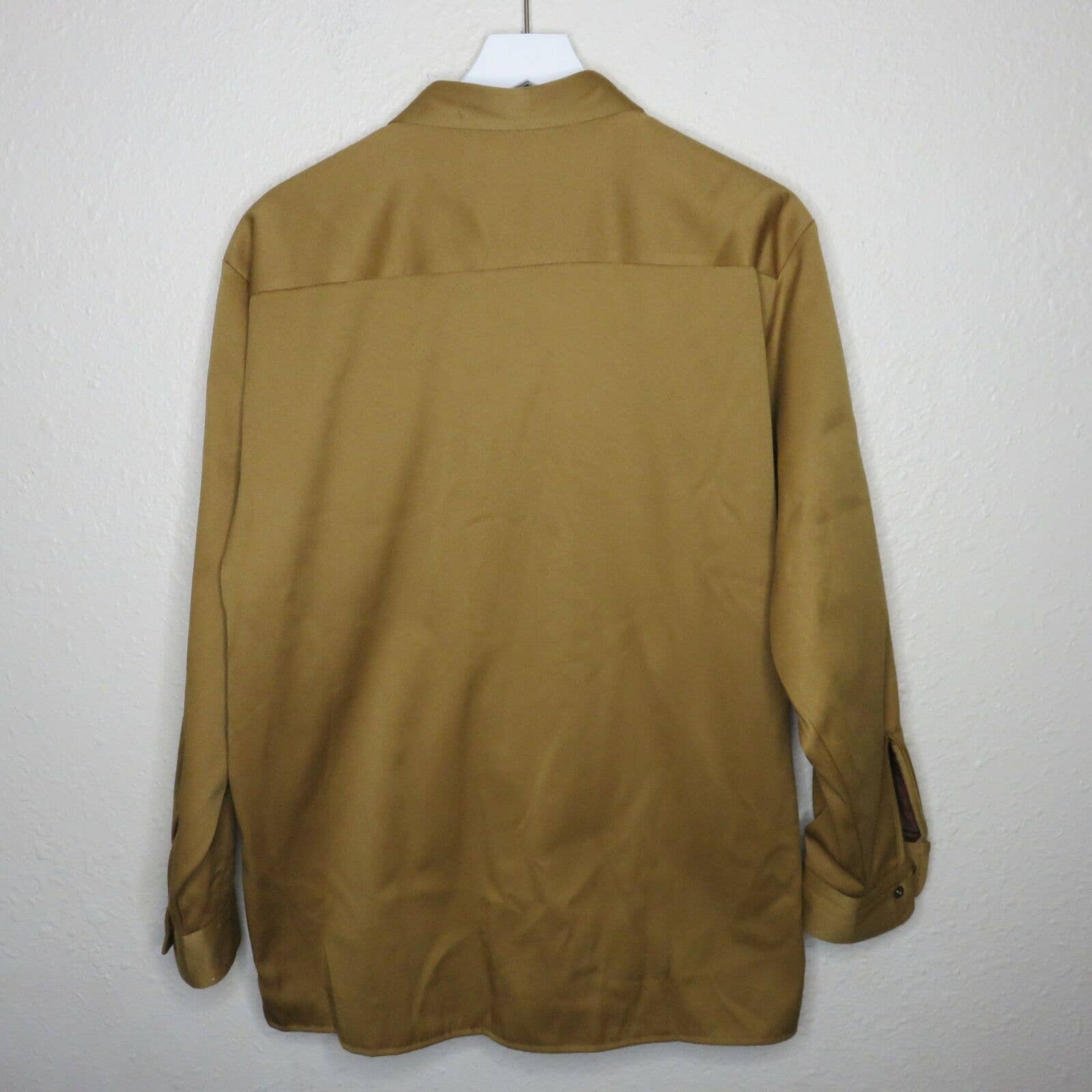 Vintage Flannel Lined Camel Colored Shacket - Men's Medium