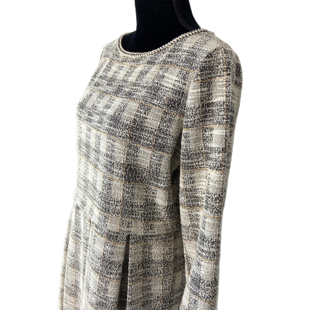 Max Studio Plaid Tweed Style Dress - Women's Size Large