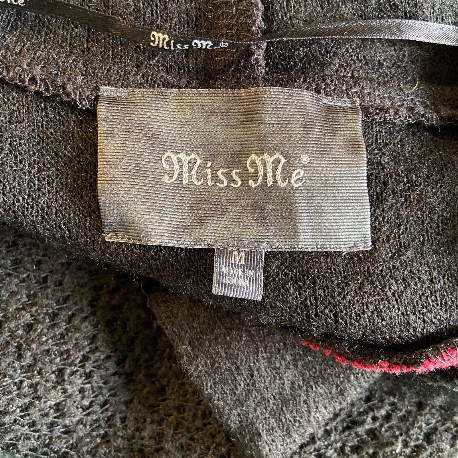 Miss Me Boho Hooded Drape Front Cardigan - Women's Size M