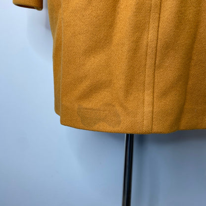 American Vintage Oversized Mustard Yellow Wool Blend  Coat - Women's Size Large