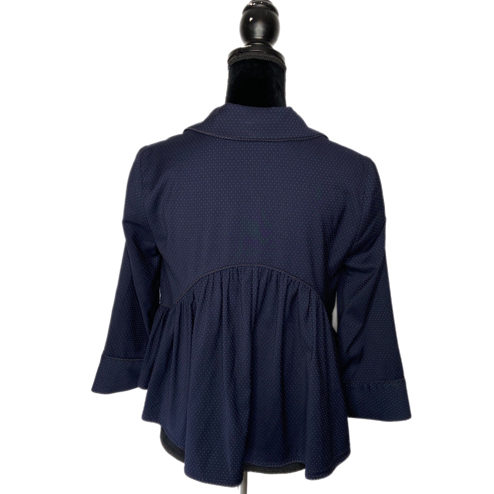 BCBGMaxAzria Navy Blue 3 Button Jacket - Women's Size XXS