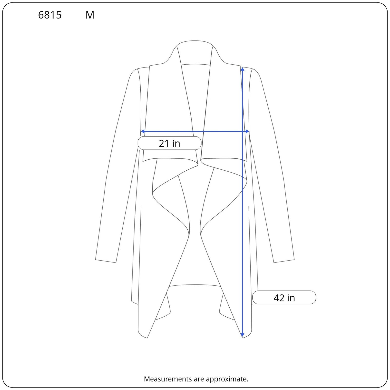 Miss Me Boho Hooded Drape Front Cardigan - Women's Size M