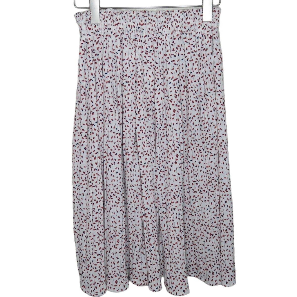 Speckled Print Stretchy Waist Pleated Culottes - Women's M