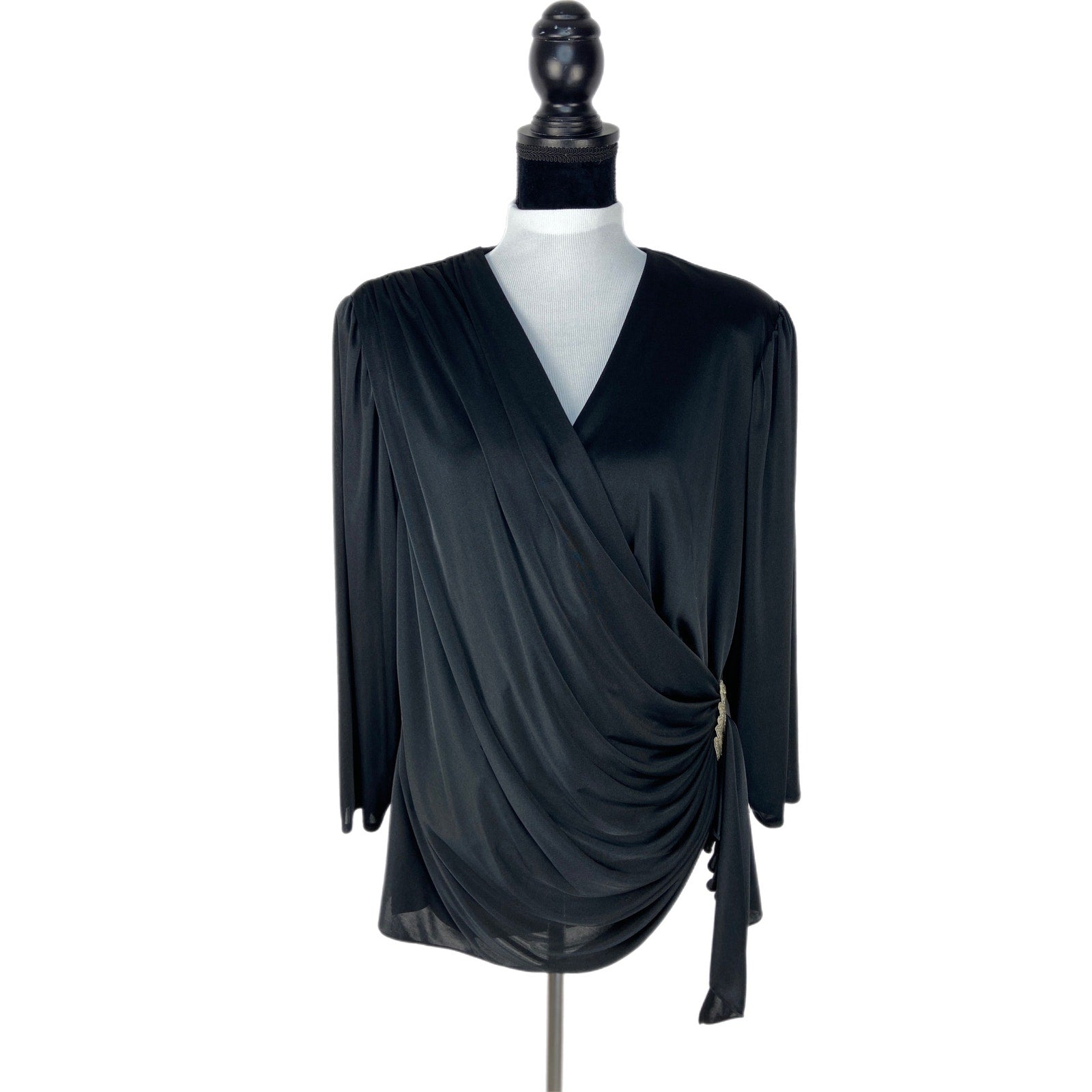 Vintage Wrap Formal Dressy Top - Women's Size M
