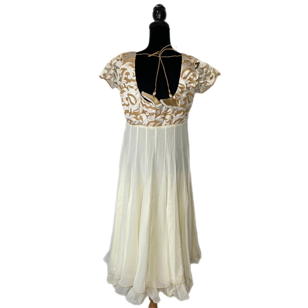 Dressline High Waist Midi Ruffle Dress - Women's Size Small