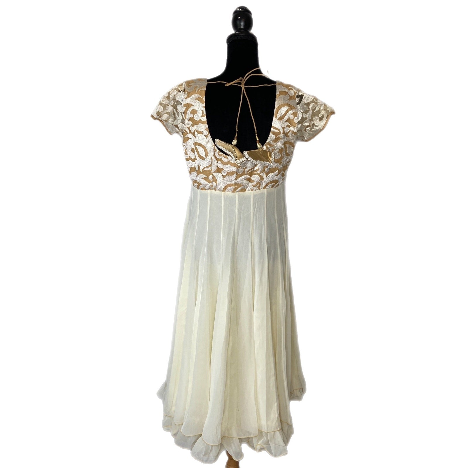 Dressline High Waist Midi Ruffle Dress - Women's Size Small