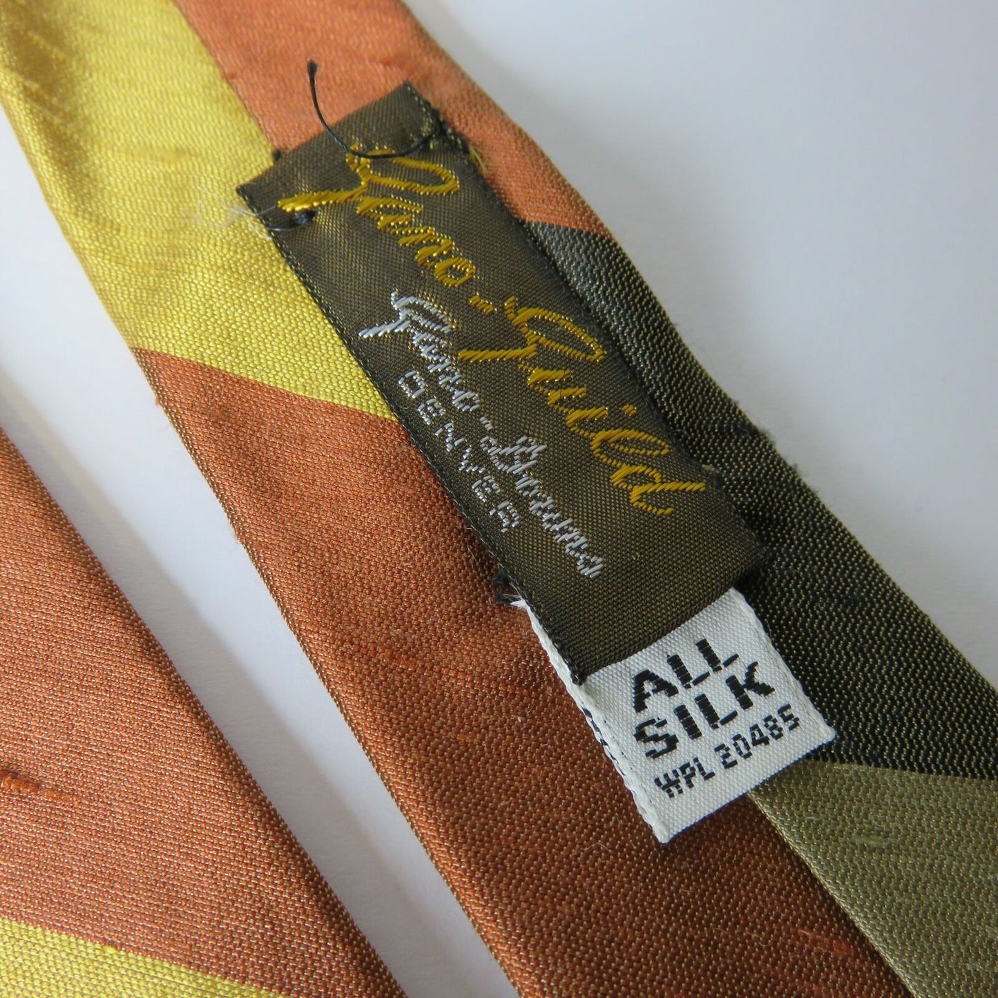 American Vintage All Silk Union Made Diagonal Stripe Men's Tie