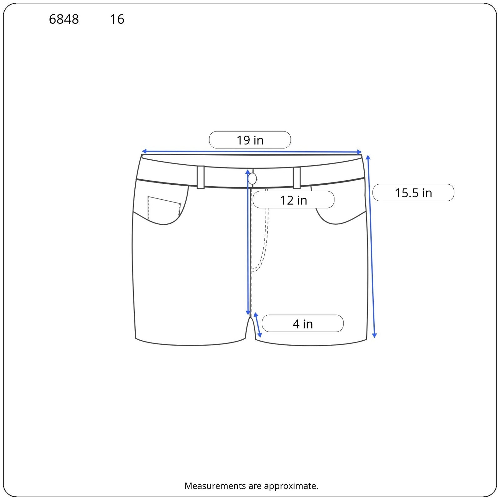 Tommy Hilfiger Dark Wash Denim Shorts - Women's Size 16